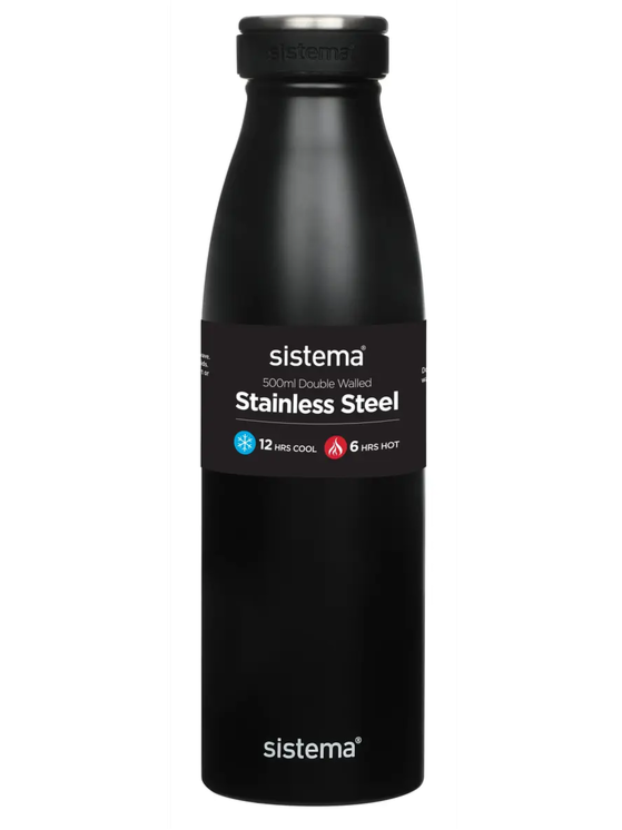 Sistema Drikkedunk m/termo steel, Black, 500ml. produktbillede