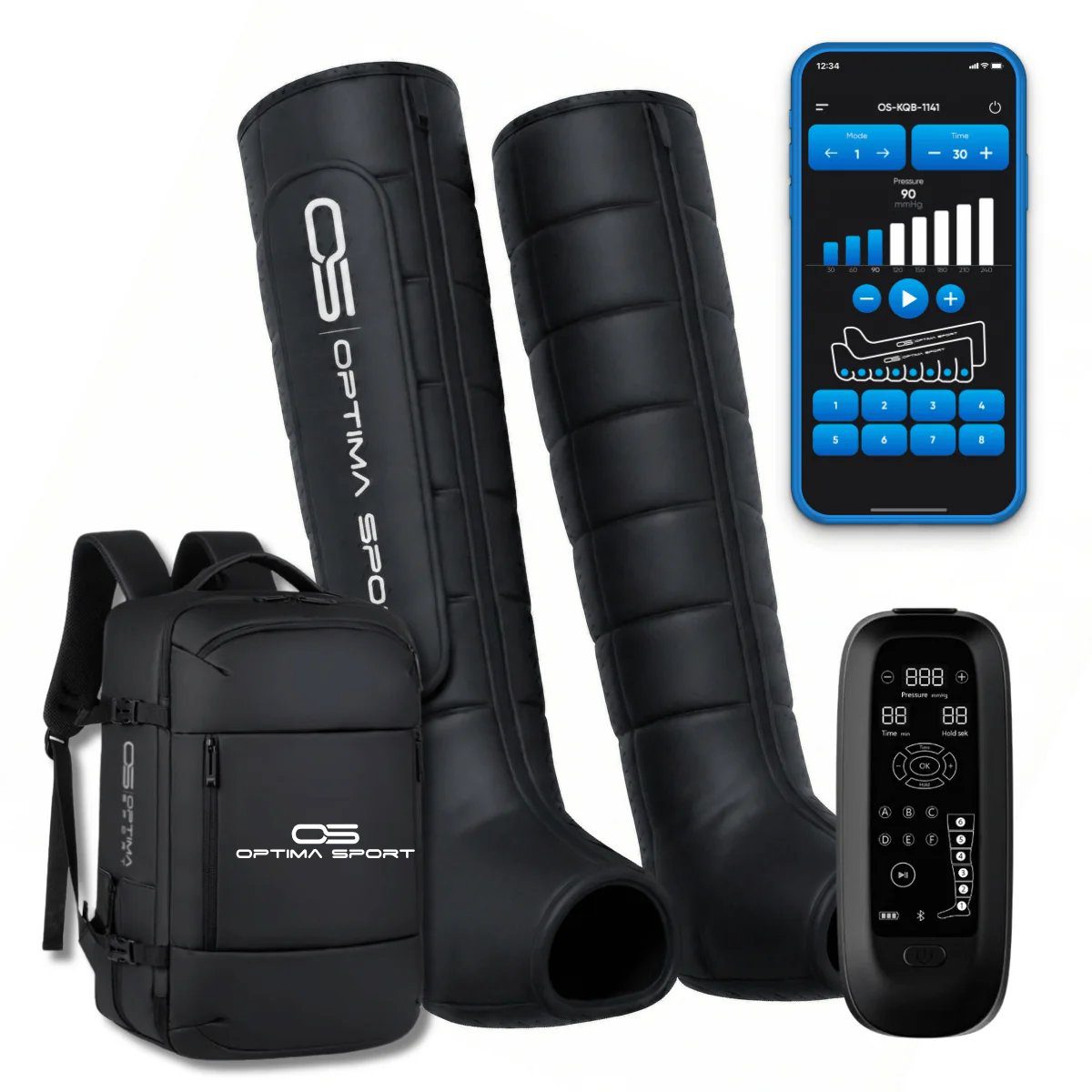 Optima Sport Recovery Boots Pro 6 kamre med batteri
